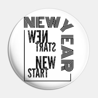 New Year New Start Pin
