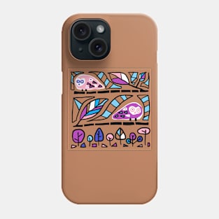 an owl pattern Phone Case