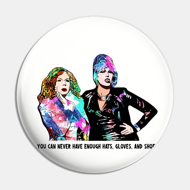 Accessories! - Absolutely Fabulous AbFab Pin by chaxue