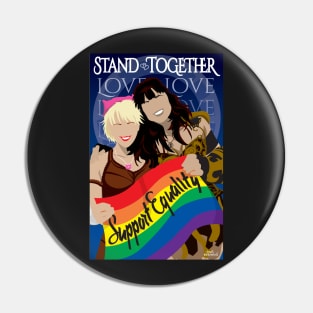 Warrior Princess Support Equality Pin