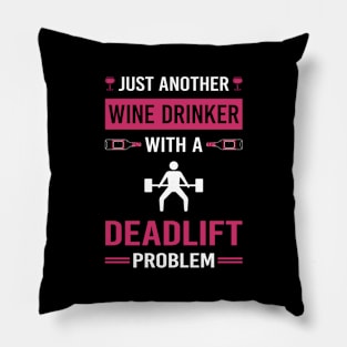 Wine Drinker Deadlift Pillow
