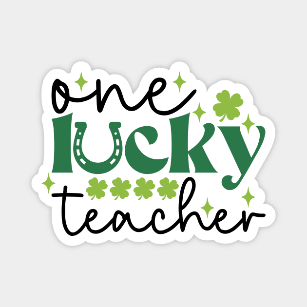 Teacher st patricks day One Lucky Teacher Magnet by frankjoe