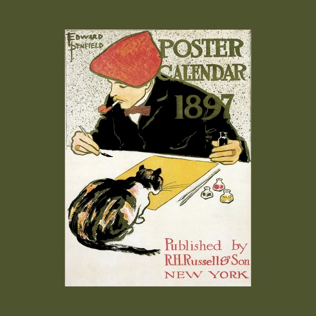 1897 Poster Calendar by Edward Penfield by MasterpieceCafe