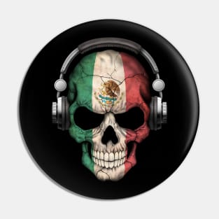 Dark Skull Deejay with Mexican Flag Pin