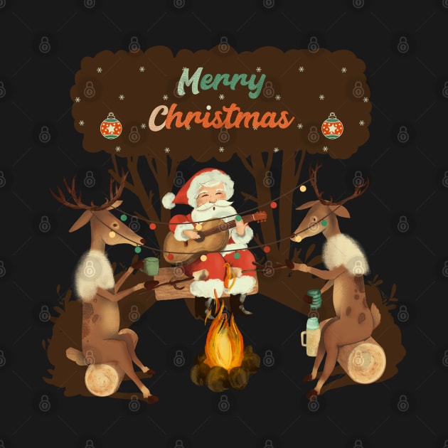 Christmas camp fire by Mimie20