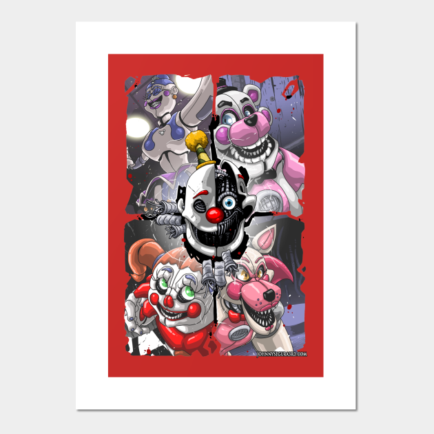 Five Nights At Freddy S Sister Location Five Nights At Freddys Poster Und Kunst Teepublic De