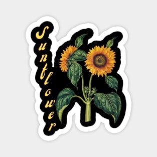 Sunflower Graphic Tees for Women Magnet