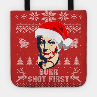 Aaron Burr Shot First Christmas Tote