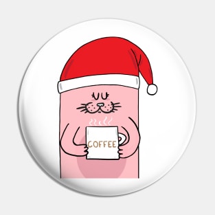 Christmas Coffee Pin