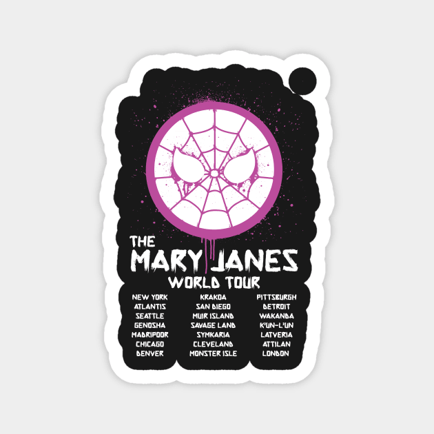 The Mary Janes World Tour Magnet by kentcribbs