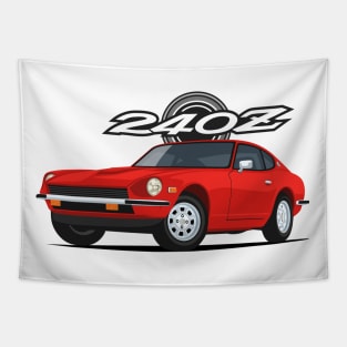 240z Fairlady classic sport coupe red Tapestry