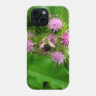 Bumble Bee on a Burdock Phone Case