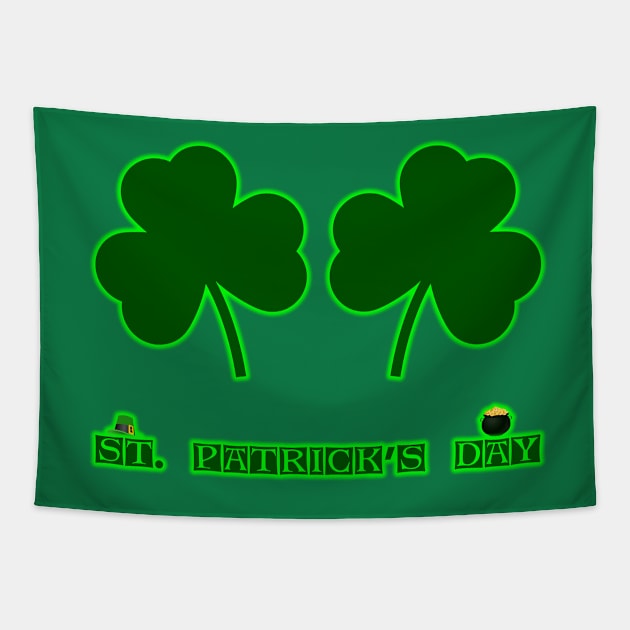 St. Patrick's Day by Basement Mastermind Tapestry by BasementMaster