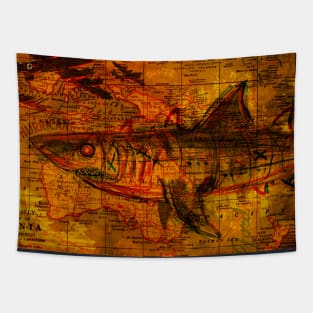 Shark King Tapestry