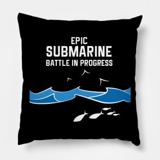 Epic Submarine Battle Veteran Pillow