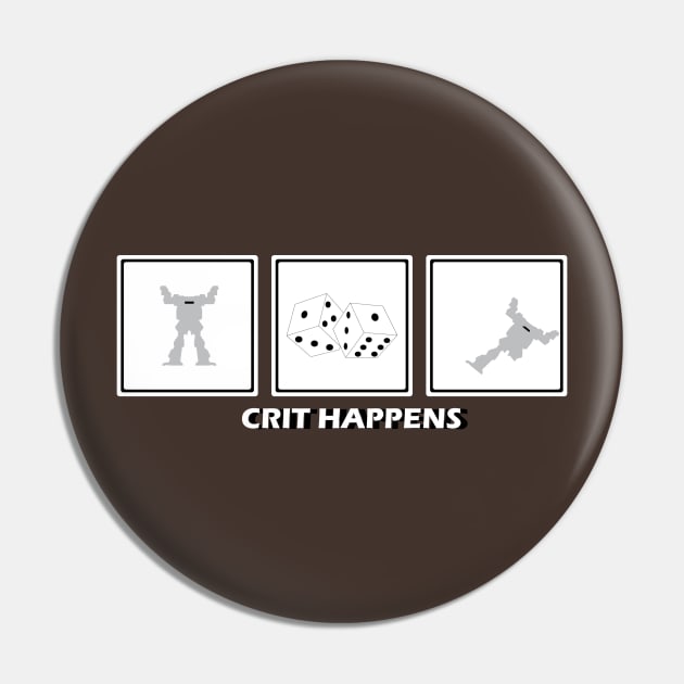 Crit Happens - Firemoth Eddition Pin by EmmyV