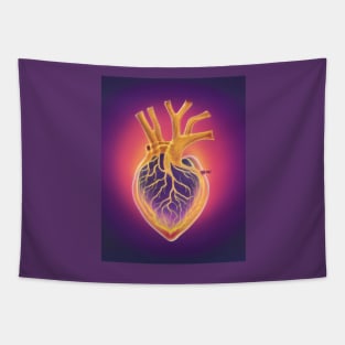 Abstract heart drawing Tapestry