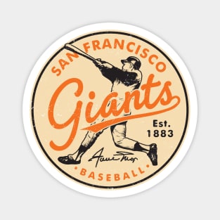 Retro Giants Willie Mays by Buck Tee Magnet