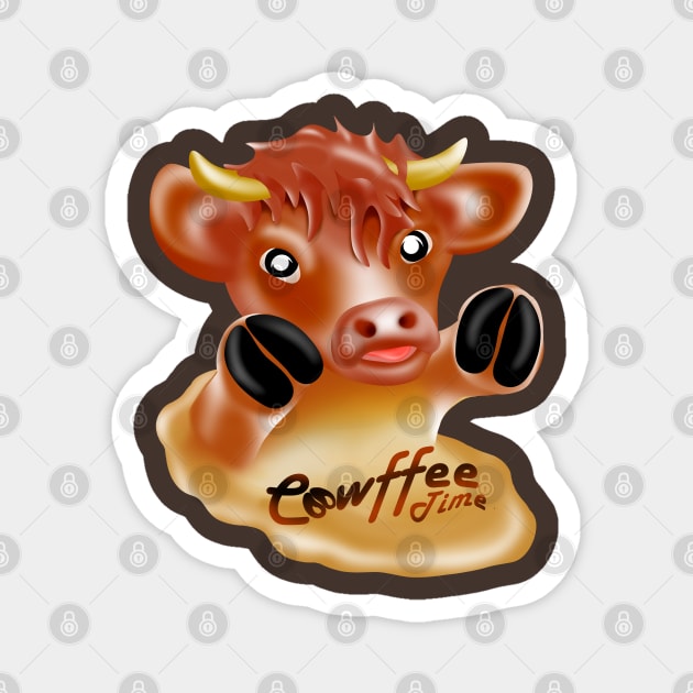 Cute Holy Cow! with Glasses | Magnet