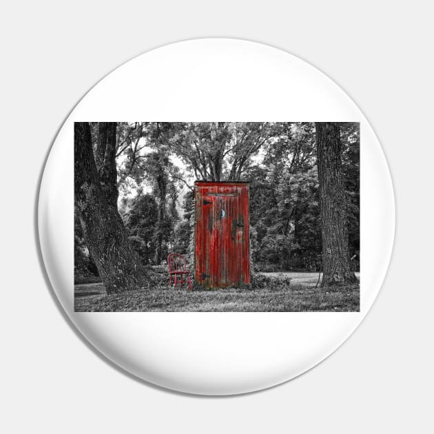 Outhouse In The Woods Pin by JimDeFazioPhotography