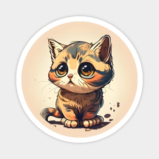 Funny Cat Crying - Gifts For Kids, Mom, Dad, Cat Lover Magnet