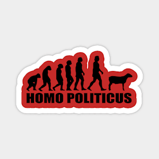 Evolution Homo Politicus Magnet