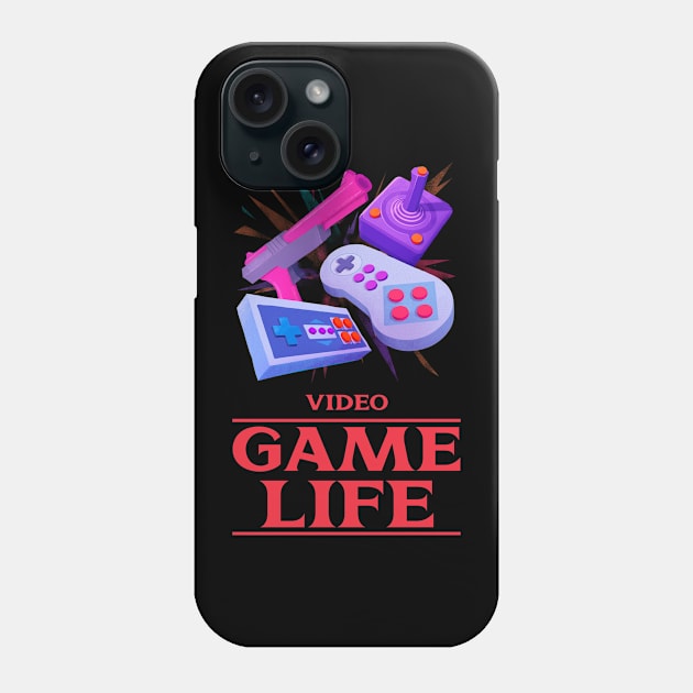 Video game life Phone Case by Teewiii