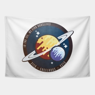 Enceladus Mission Crew Badge Tapestry