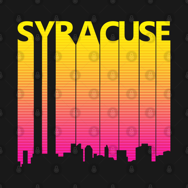 Retro 1980s Syracuse Skyline by GWENT