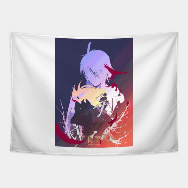 Araragi x Kiss Shot Tapestry by ijunk