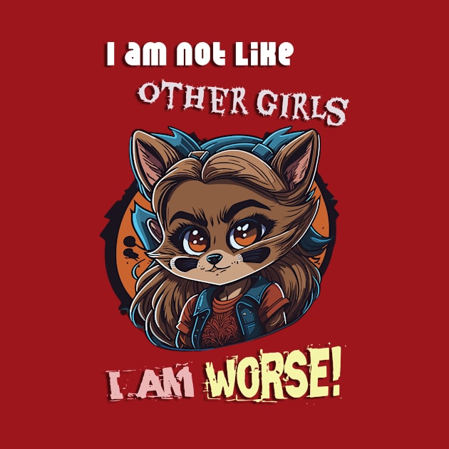 I am not like other girls, I'm worse! Design by YeaLove