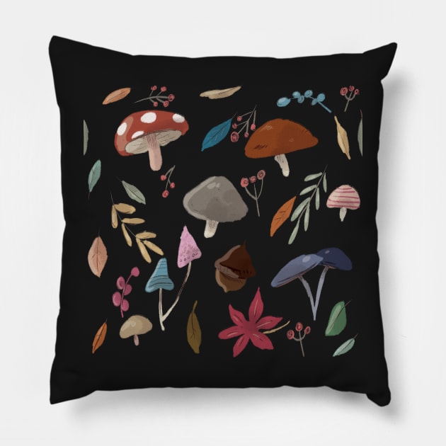 Travel to woodland wonderland Pillow by markatos