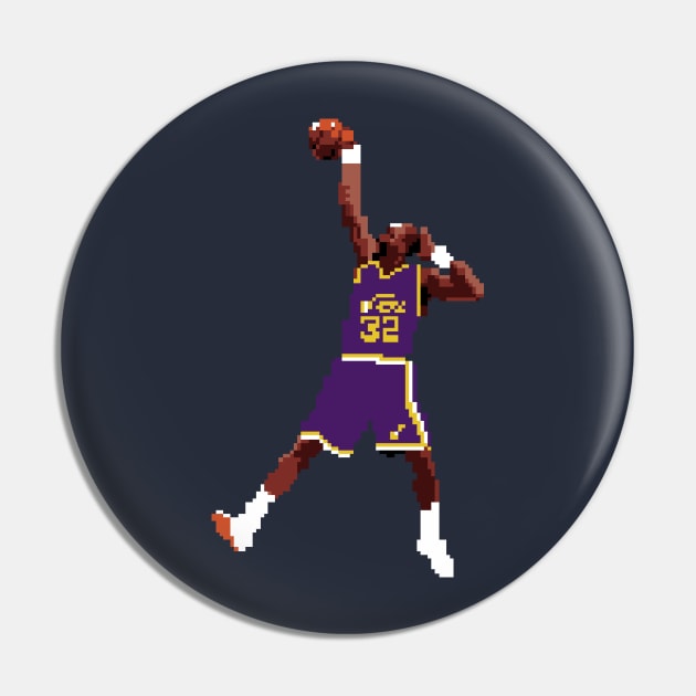 Karl Malone Pixel Dunk Pin by qiangdade