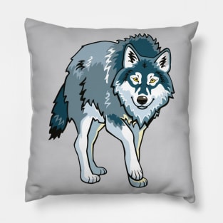 European Wolf Pillow