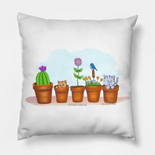 Potted CATcus Pillow