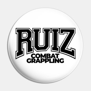 Ruiz Combat Grappling (Black Text) Pin