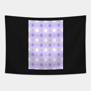 Pink And Purple Diamond Design Tapestry