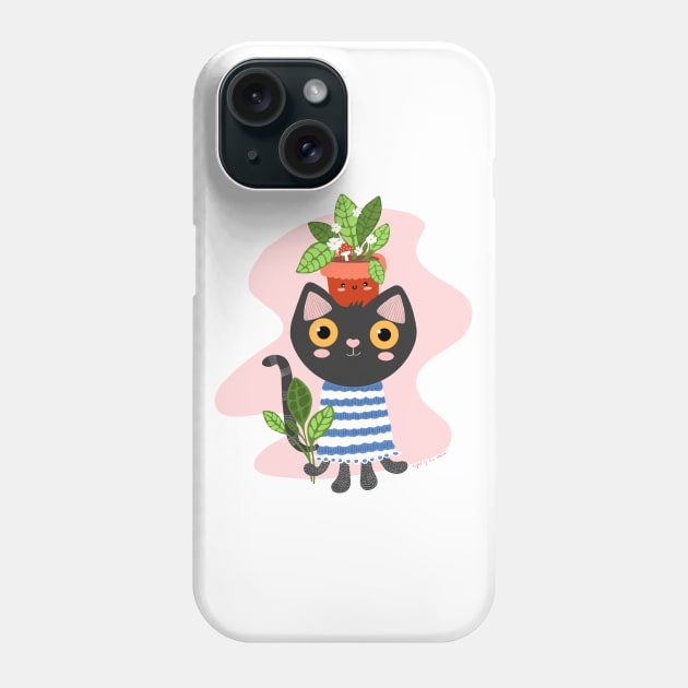 Cute with a pot Phone Case by Light of the mind
