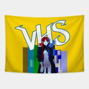 VHS Girl Tapestry