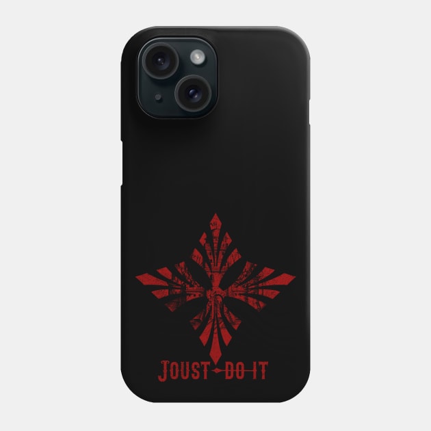 Joust Do It - Distressed Castle Knights Medieval Phone Case by Graphics Gurl
