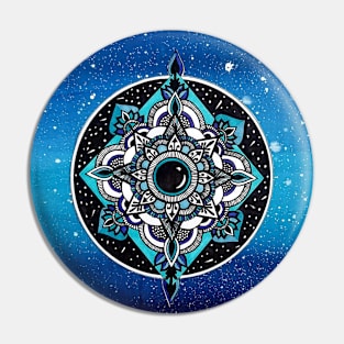 Blue Galaxy Pin