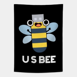 US Bee Funny USB Technical Pun Tapestry