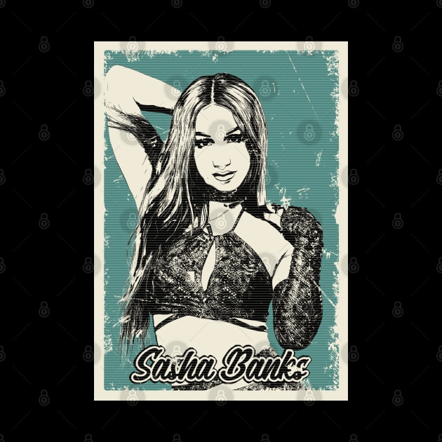 Vintage Sasha Banks by Pinjem Seratus