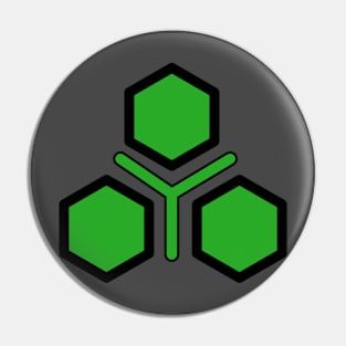 Green Tiberium Symbol from Command and Conquer Pin