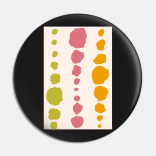 Modern abstract organic polka dots in watermelon pink, zesty lime and juicy orange Pin