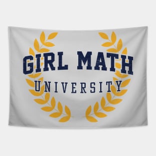 Girl Math University - Pop Culture Humor Tapestry