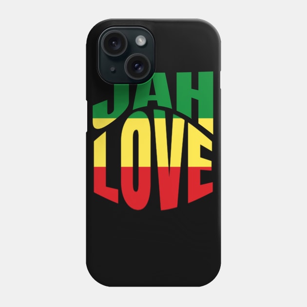 Jah Love Rasta Lion Reggae Rastafari Phone Case by Merchweaver