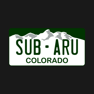 Subaru - Colorado License Plate T-Shirt