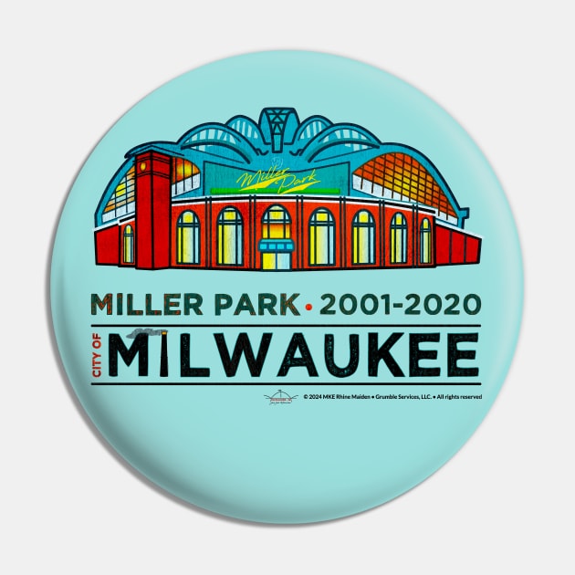 Miller Park • Milwaukee Brewers • MKE WI Pin by The MKE Rhine Maiden