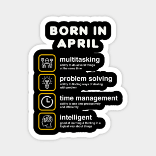 Born in April Magnet